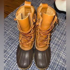 L.L. Bean Brown and Tan Winter Boots